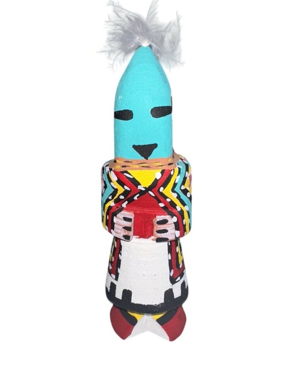 Aholi By Pooley Kachina Doll 6” Carving Hand Carved Route 66 Style Indigenous